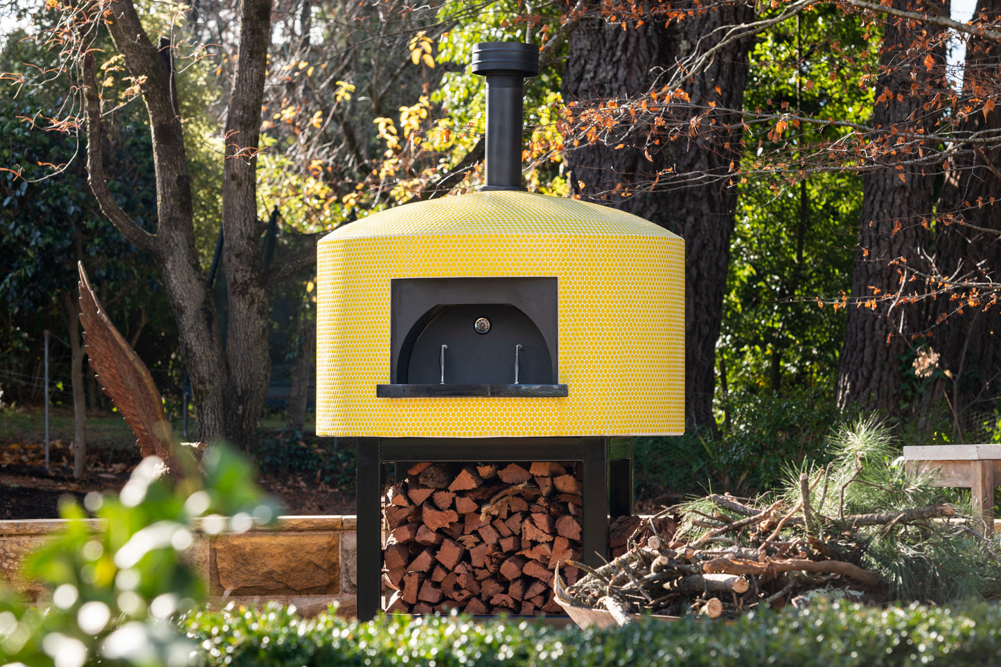 Installed outside wood fire oven - The Woodfired Co