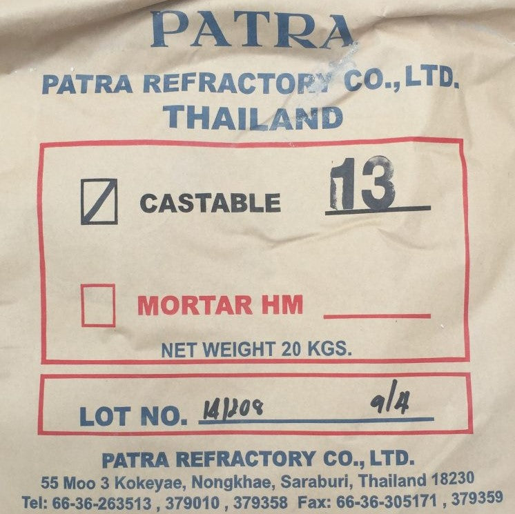 20 kg refractiry castable - The Woodfired Co