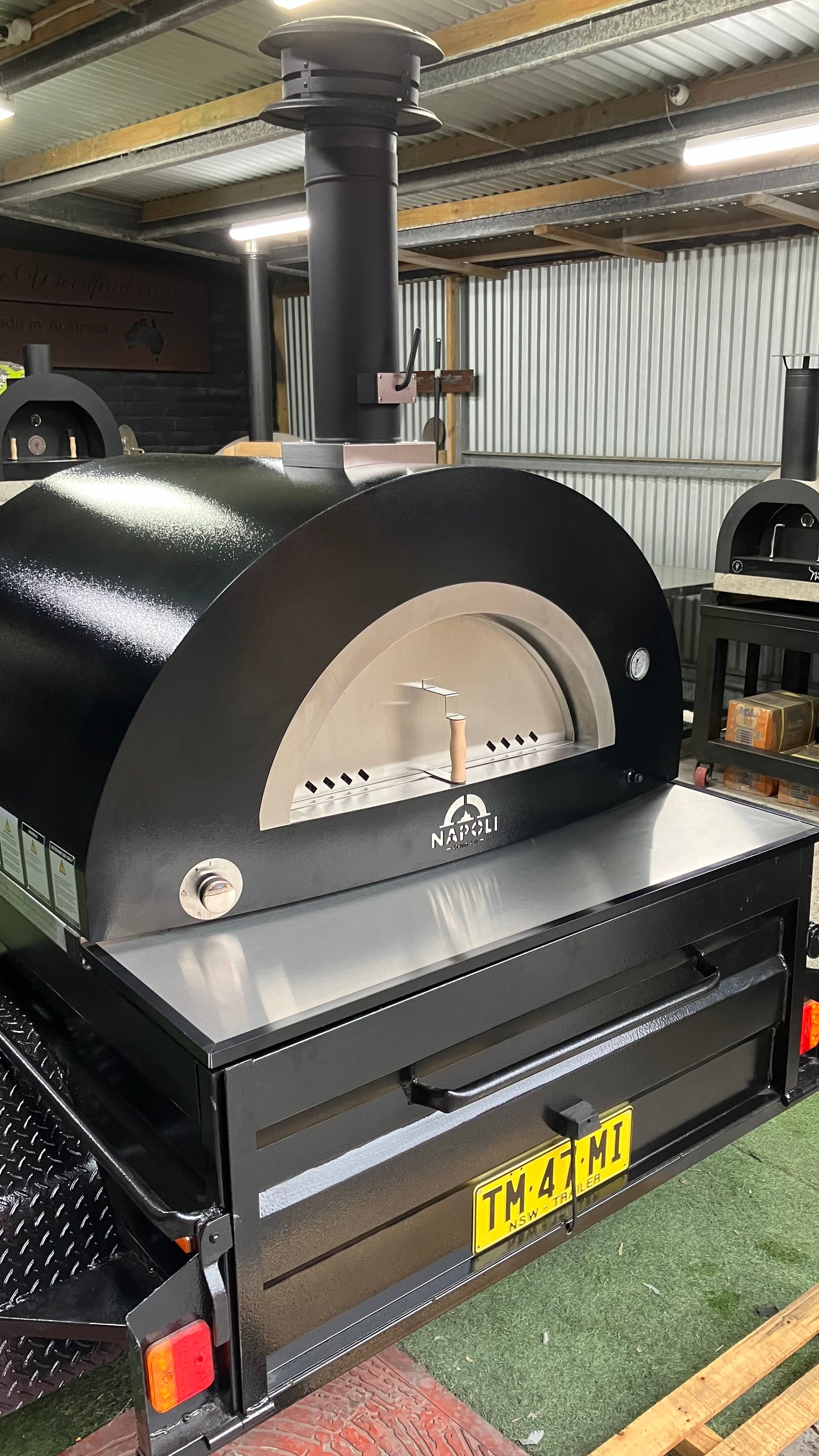 TWC Hybrid pizza oven trailer system - The Woodfired Co