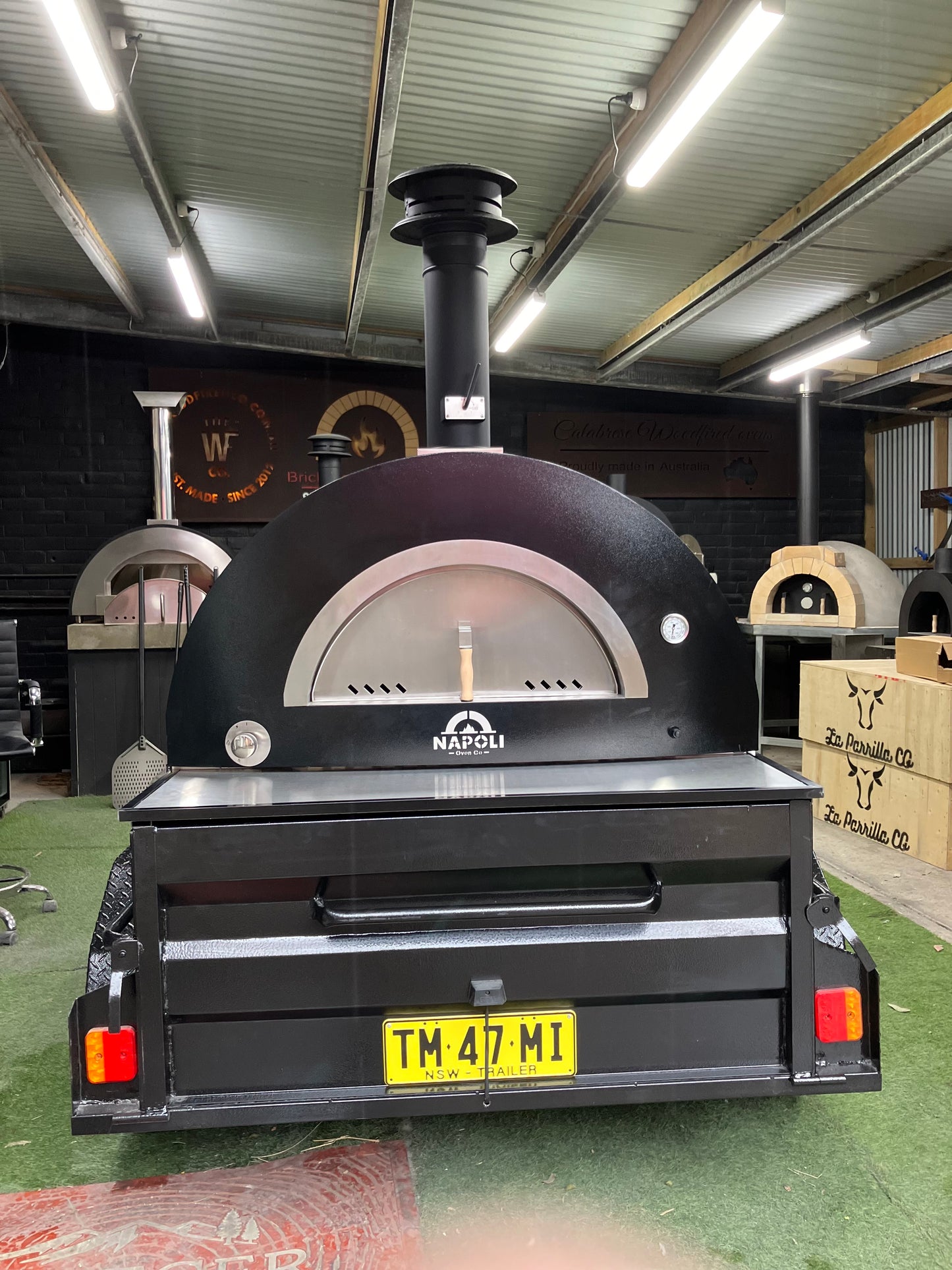 TWC Hybrid pizza oven trailer system - The Woodfired Co