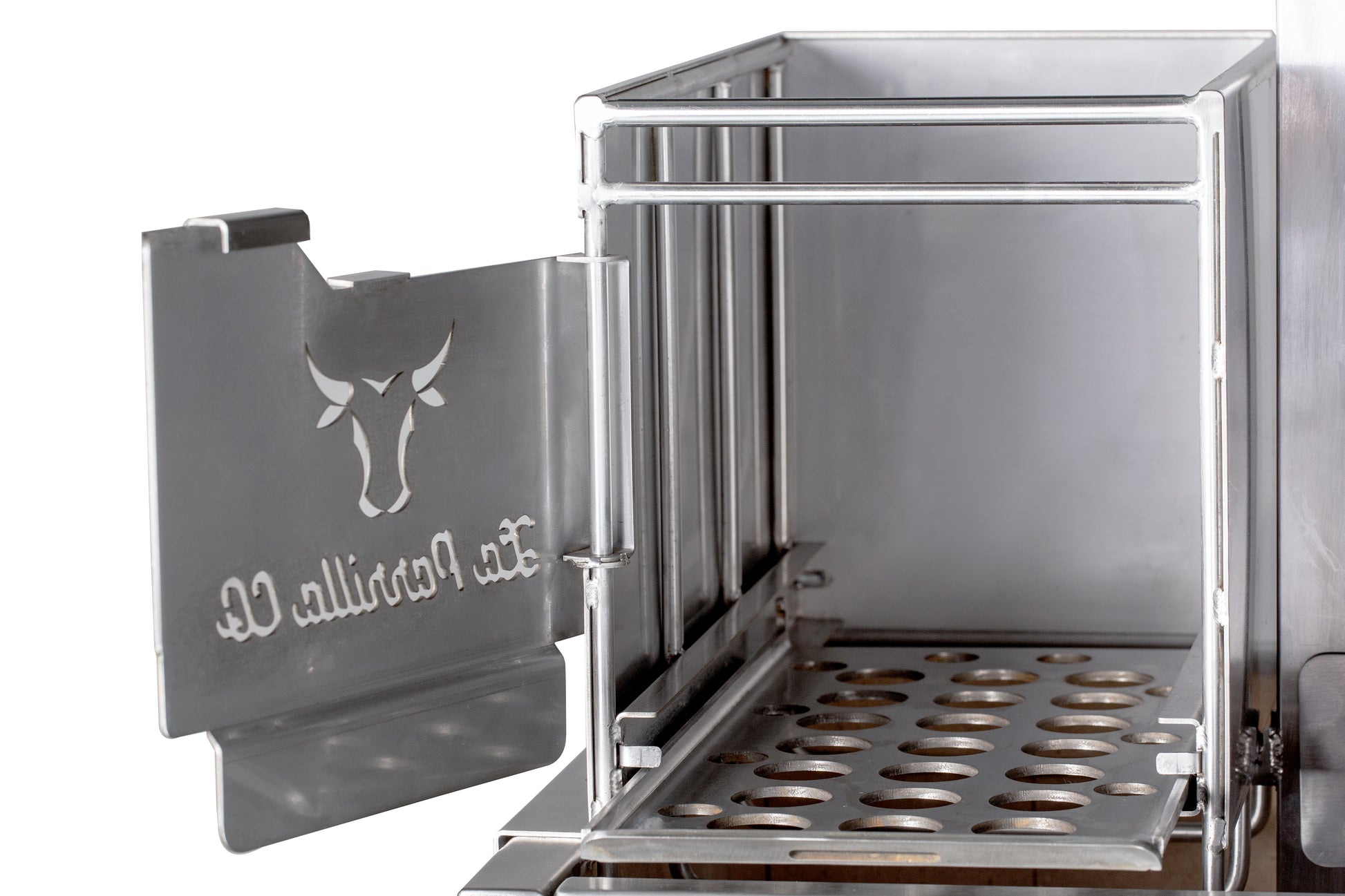 La Parilla Co 304SS 1200mm premium parrilla grill with inbuilt rotisserie COUNTERTOP VERSION - The Woodfired Co