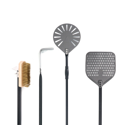 Pizza oven 4 piece toolset stainless steel 1500mm - 14 x 16 - The Woodfired Co.