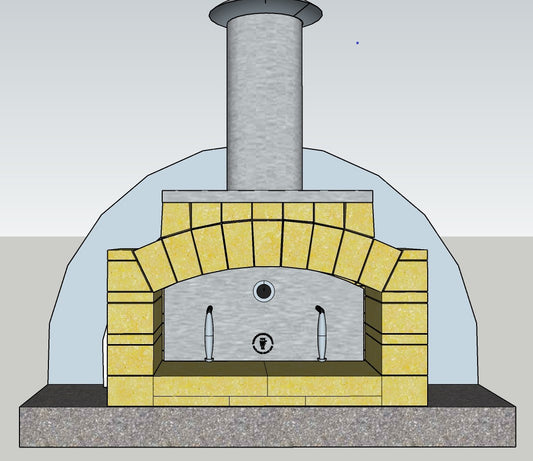 850 PRECUT brick tunnel oven kit - The Woodfired Co.