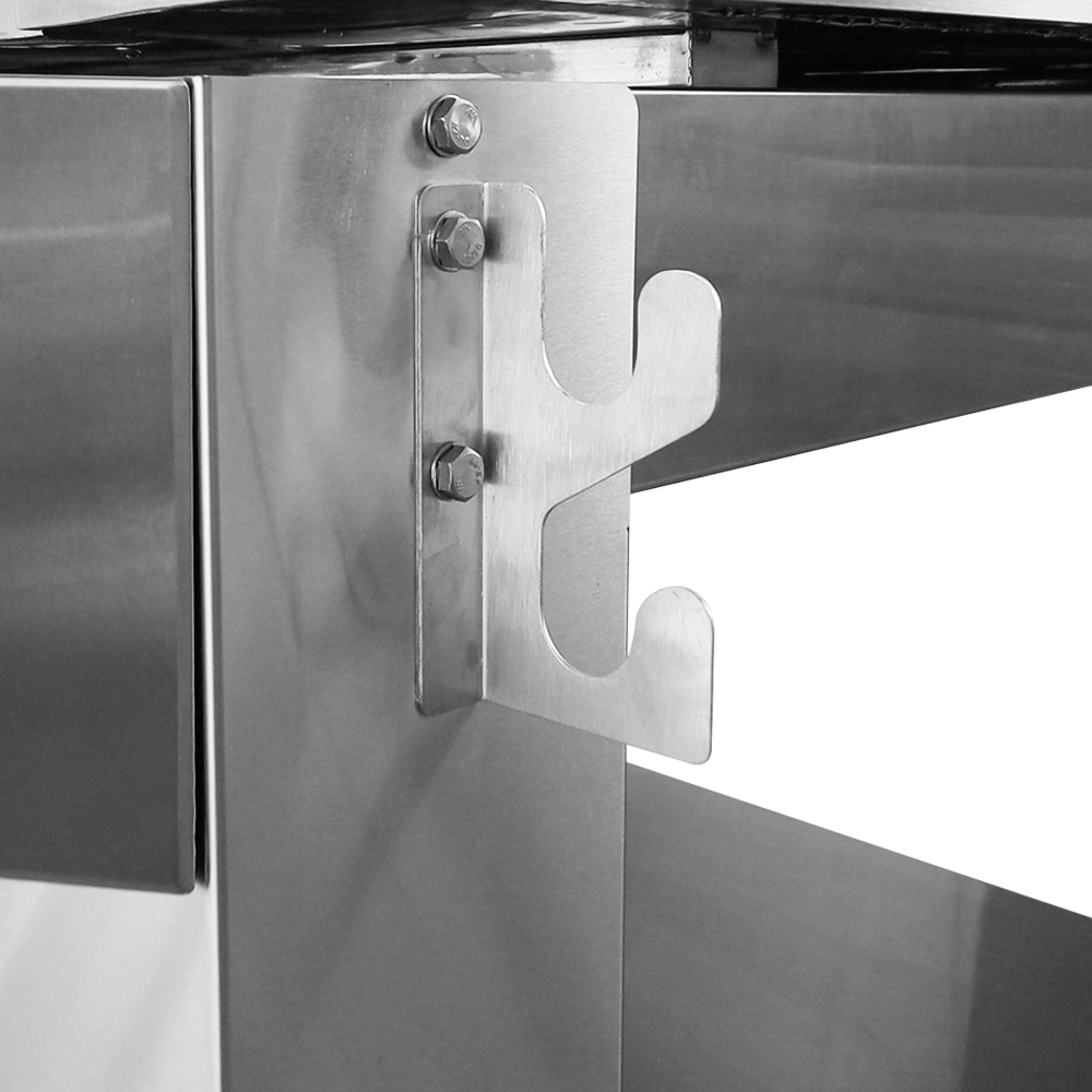 Napoli stainless steel rolling stand - The Woodfired Co.