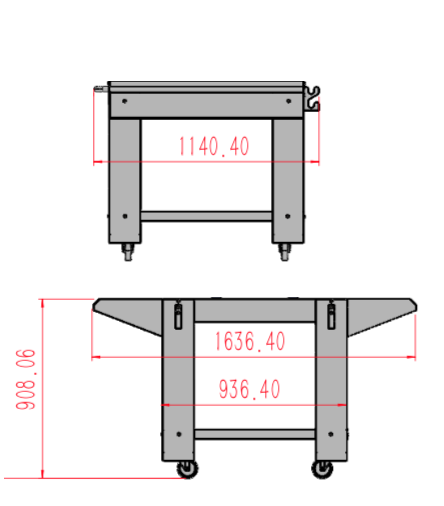 Napoli stainless steel rolling stand - The Woodfired Co.