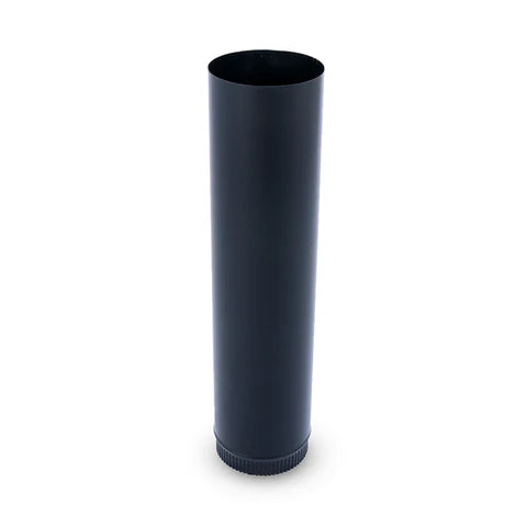 150mm x 450mm 304 Stainless steel flue and chimney extension - Black