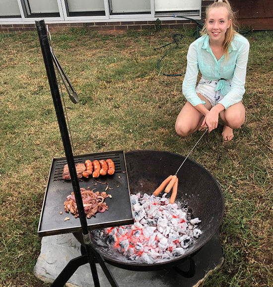 Grilling sausage - The Woodfired Co