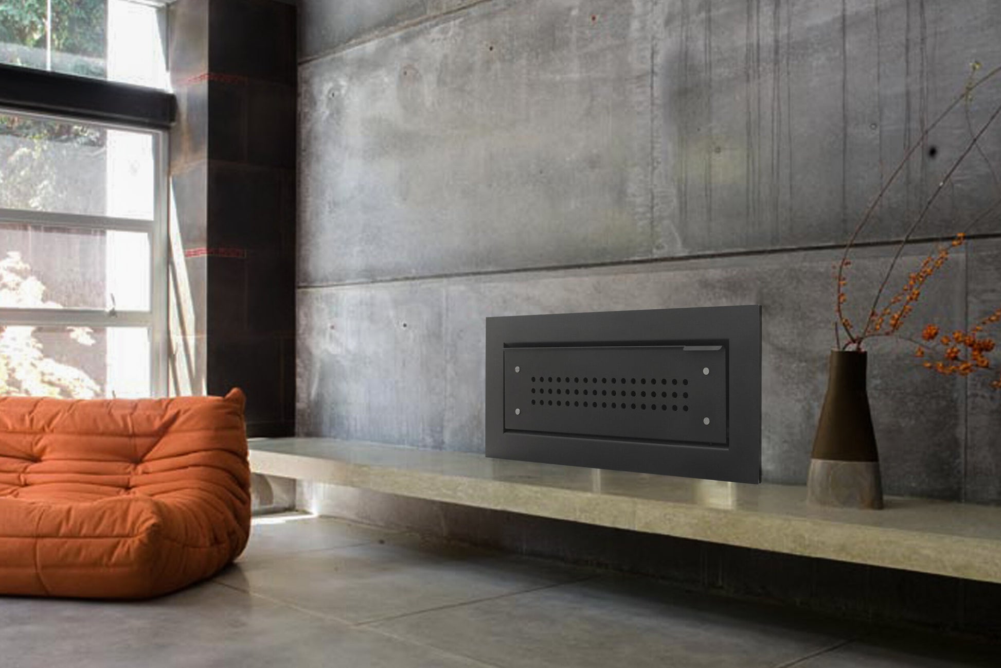 Concrete fireplace - The Woodfired Co