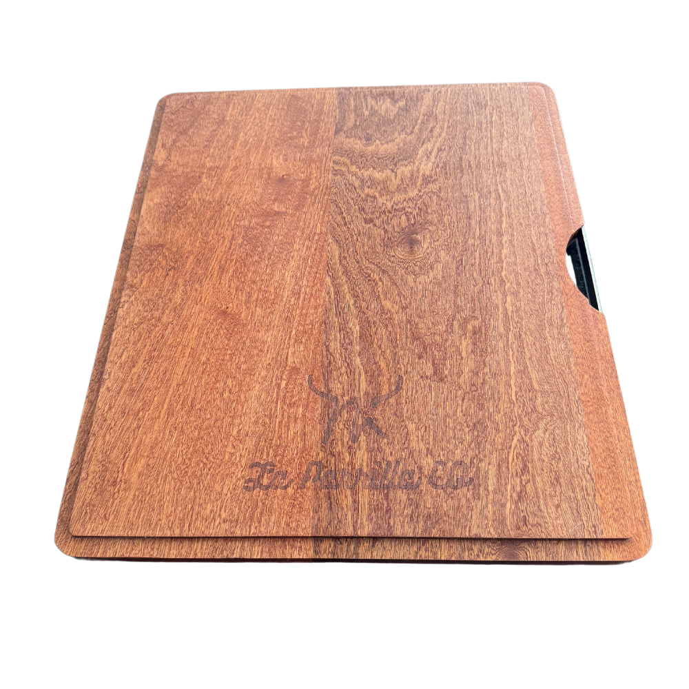 La Parrilla Co Maestre Hardwood ( Ebony Wood ) Cutting board By  49cm x 42cm x 25mm