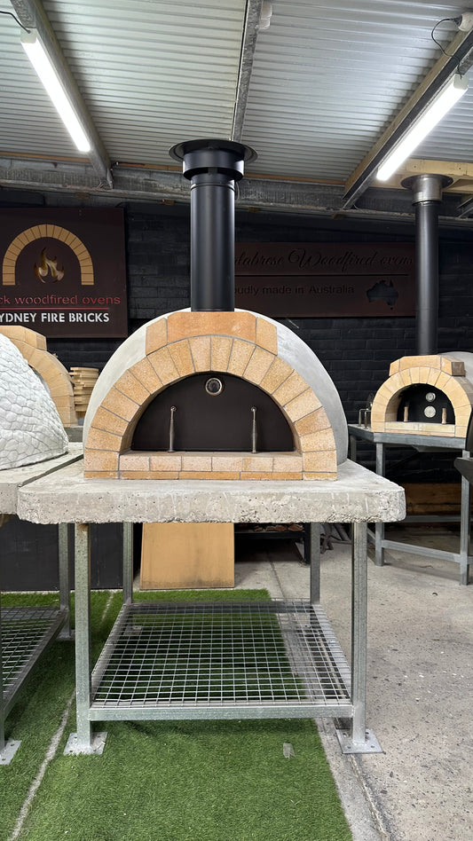 850 Wood fired Brick oven display with stand