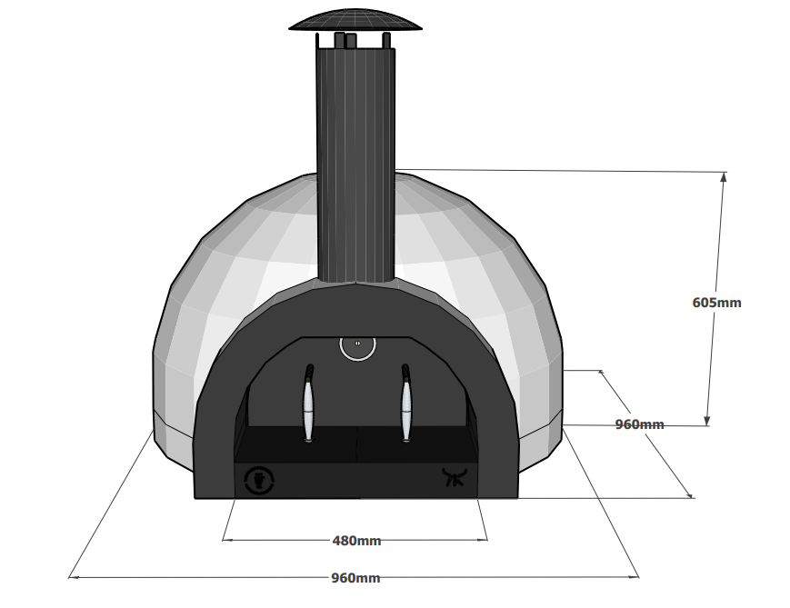 Maestre dimensions - The Woodfired Co