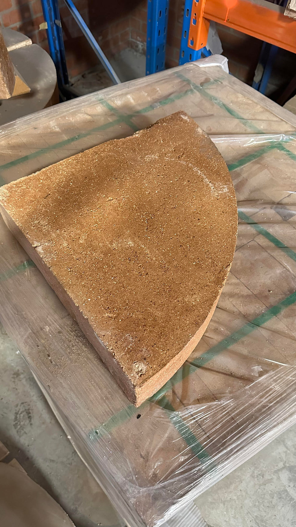 Fire brick R496 Quarter moon pizza oven floor brick The Woodfired Co