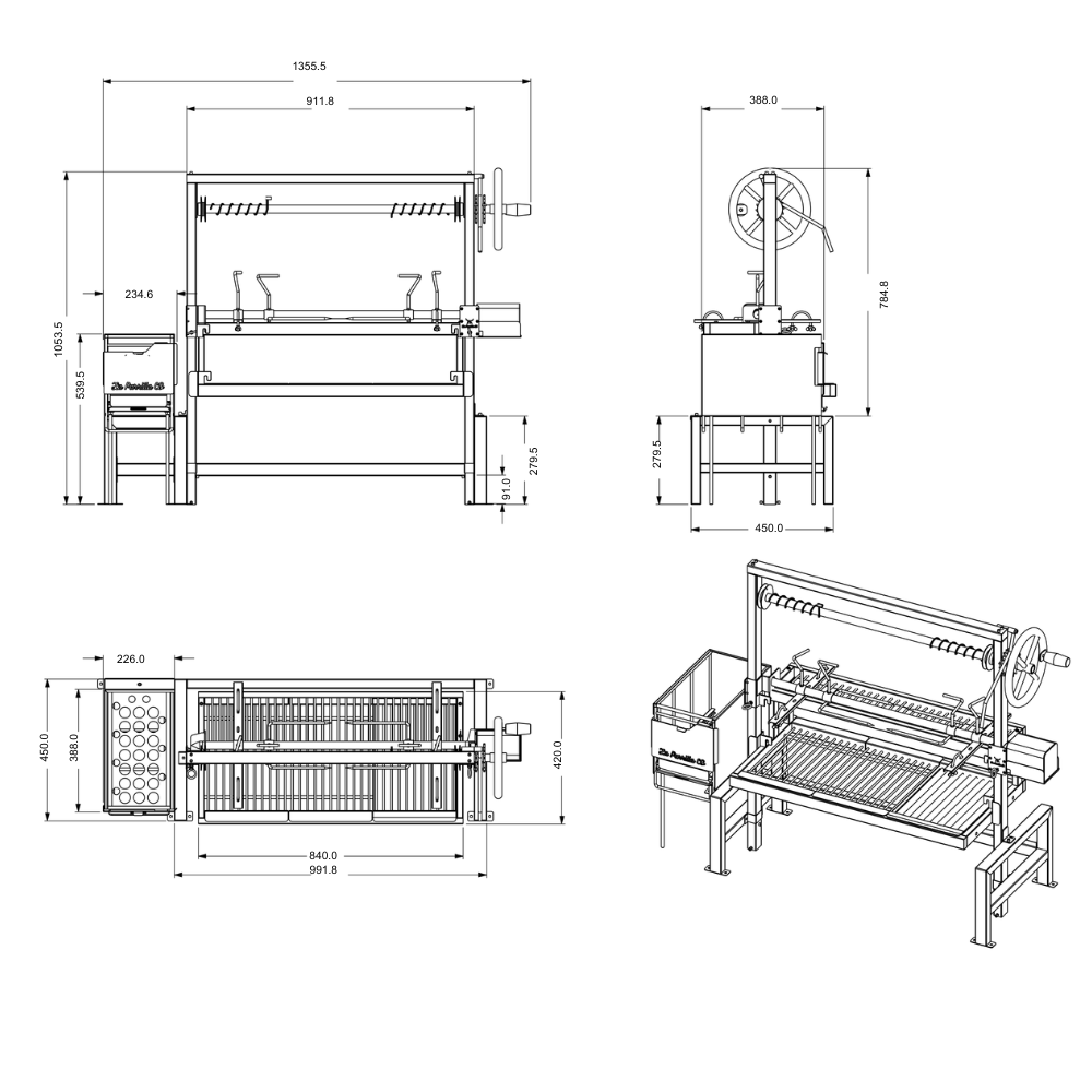 La Parrilla Co 304 Stainless Baseless Parrilla Combination EOFY SALE - SAVE $3000